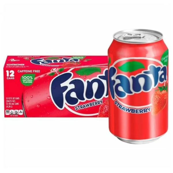 Fanta Strawberry 12oz (355ml) cans 12 pack